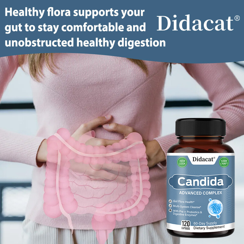 Candida Advanced Probiotic Support Intestinal Health Bacterial Balance 120 Pills