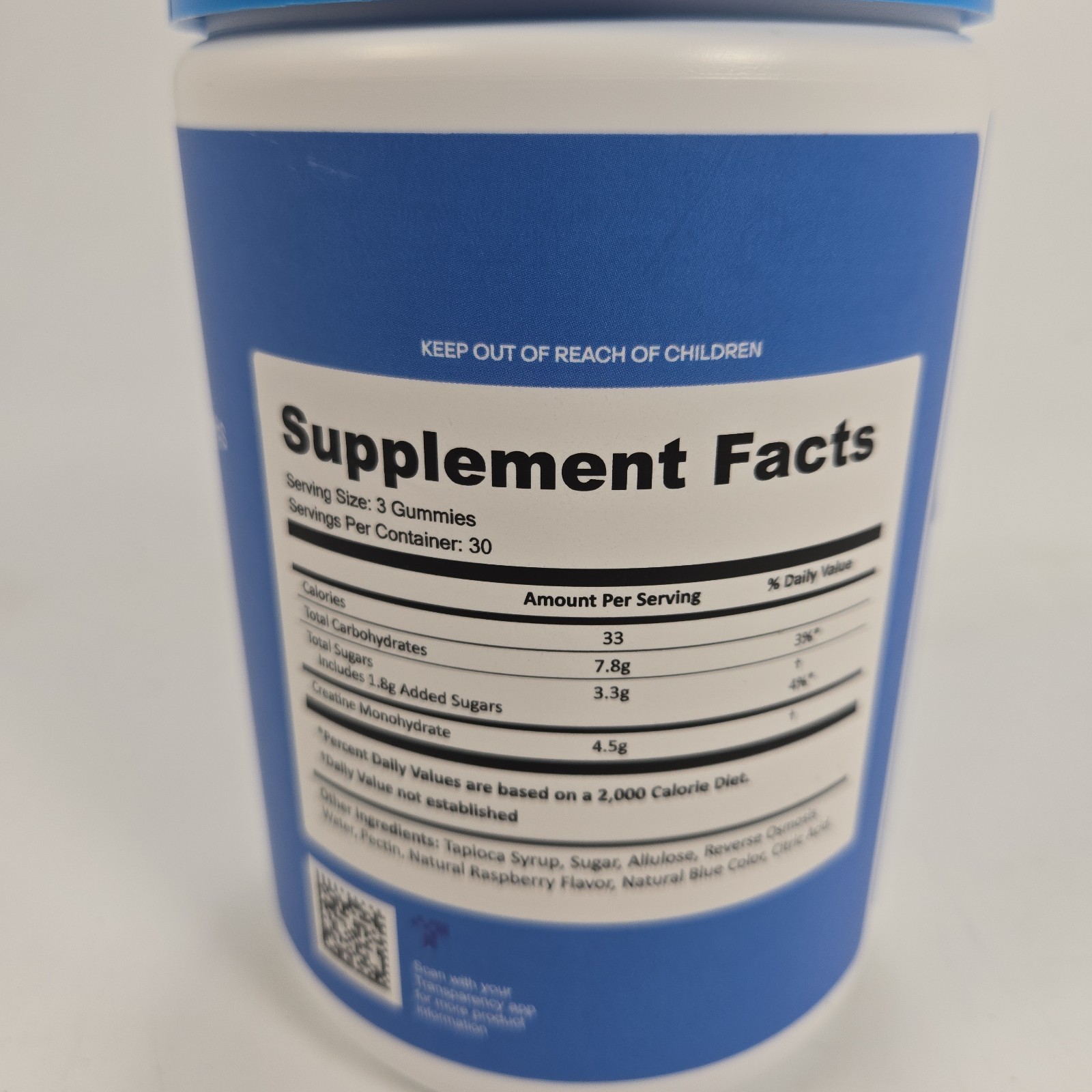 Create Creatine Monohydrate Gummies for Men & Women Boost Focus Strength 1.5G