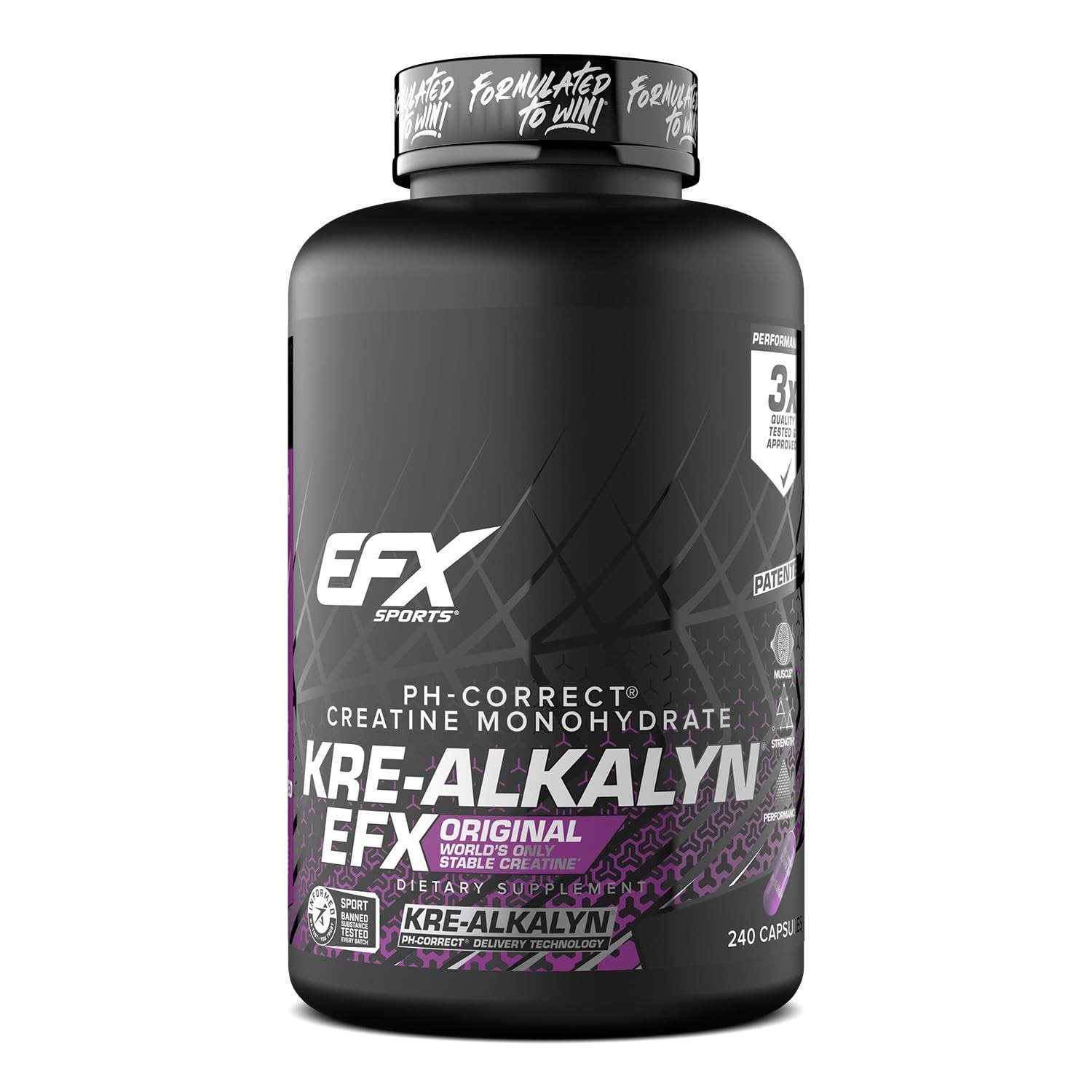 Kre-Alkalyn EFX | pH Correct Creatine Monohydrate Pill Supplement | Strength,…