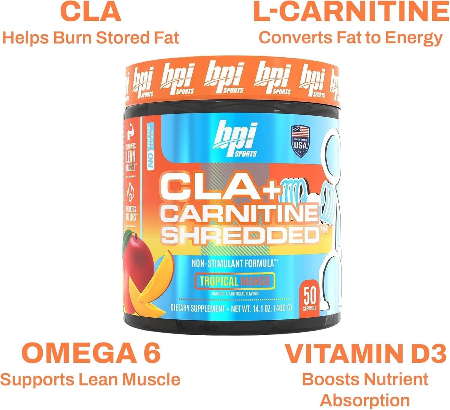 CLA + Carnitine Shredded – Convert Fat Cells into Energy and Supports Lean Muscl
