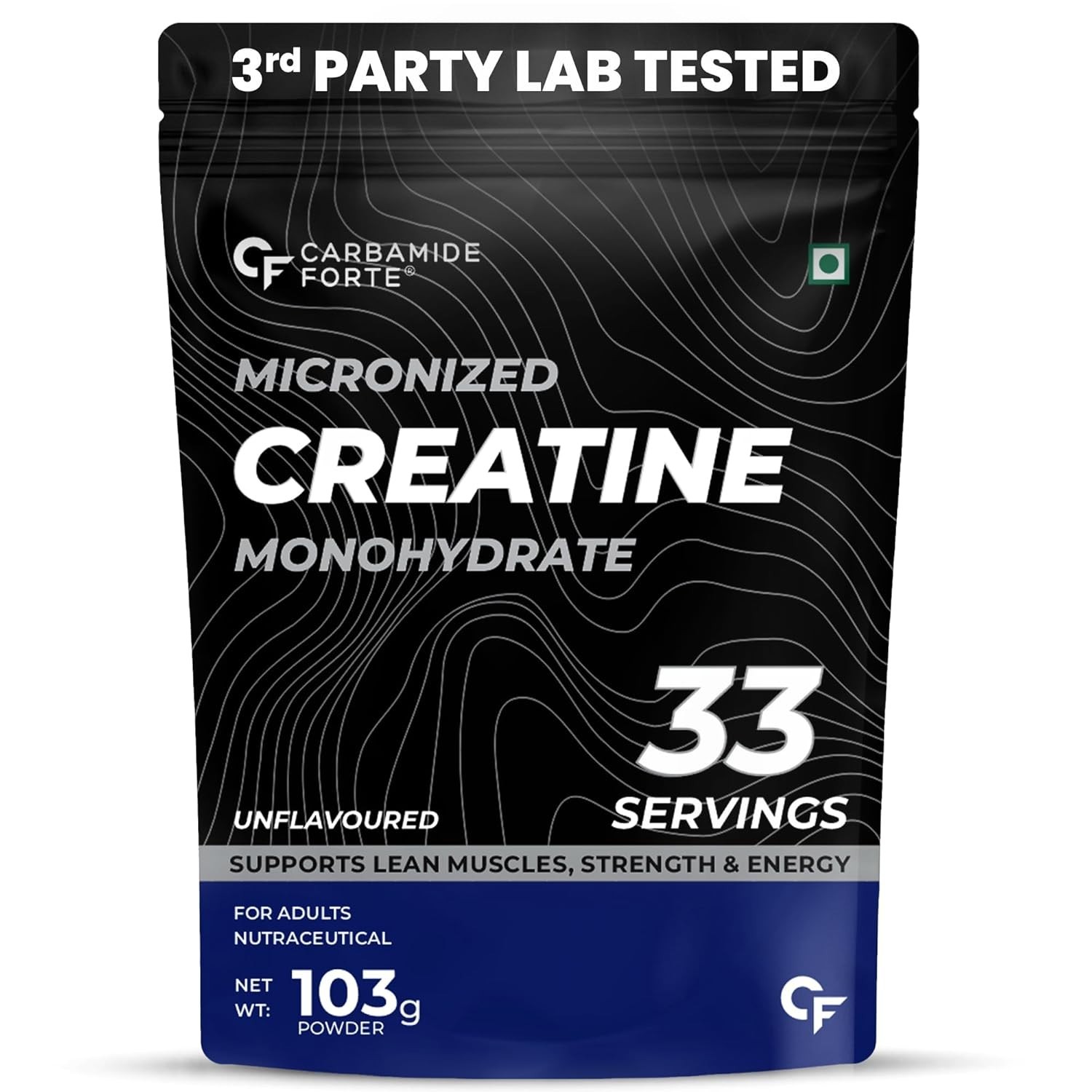 Creatine Micronized Monohydrate Powder | Unflavoured – 33 Servings – 103g