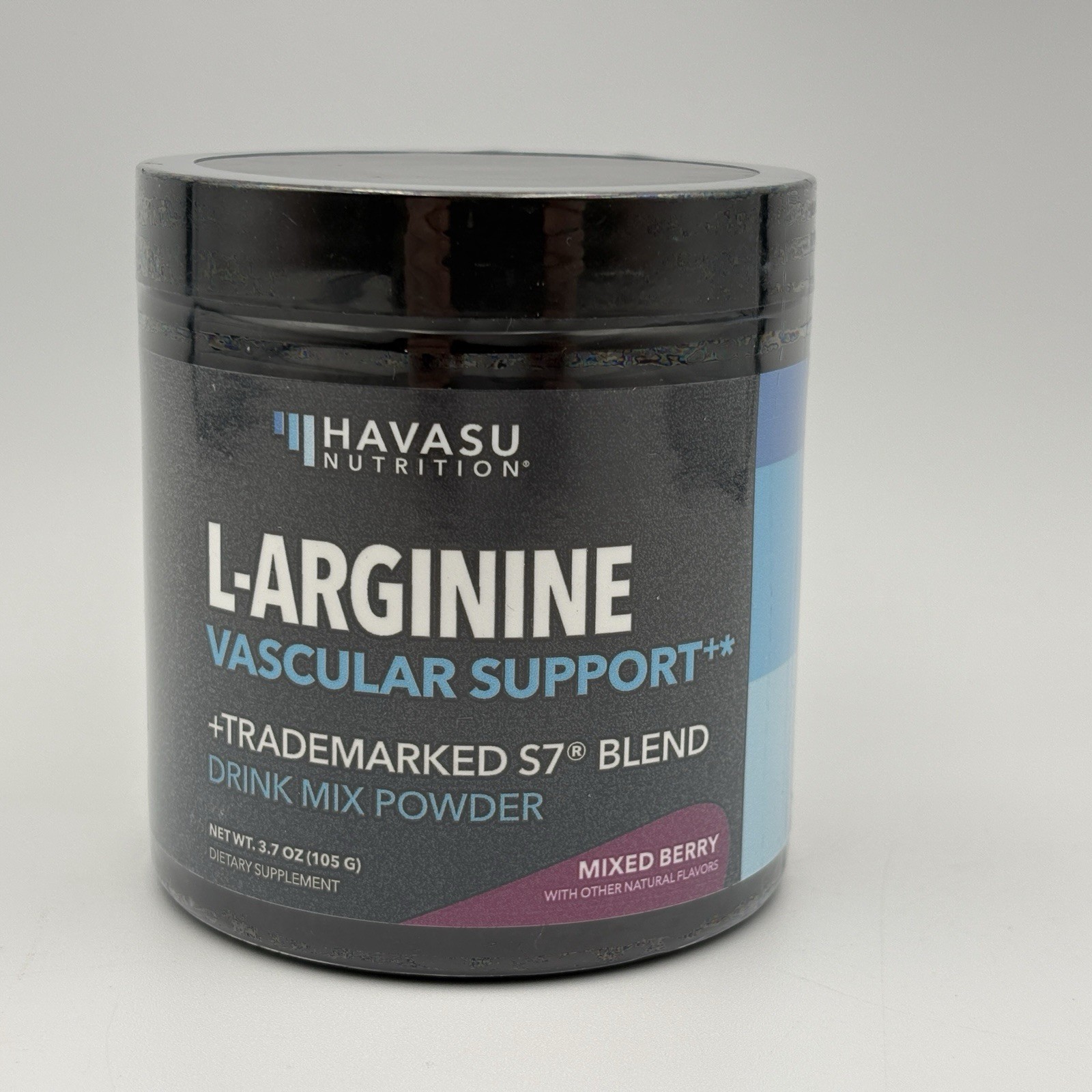 Havasu L-Arginine Powder – Mixed Berry Pre-Workout Nitric Oxide Boost 3.7 Oz