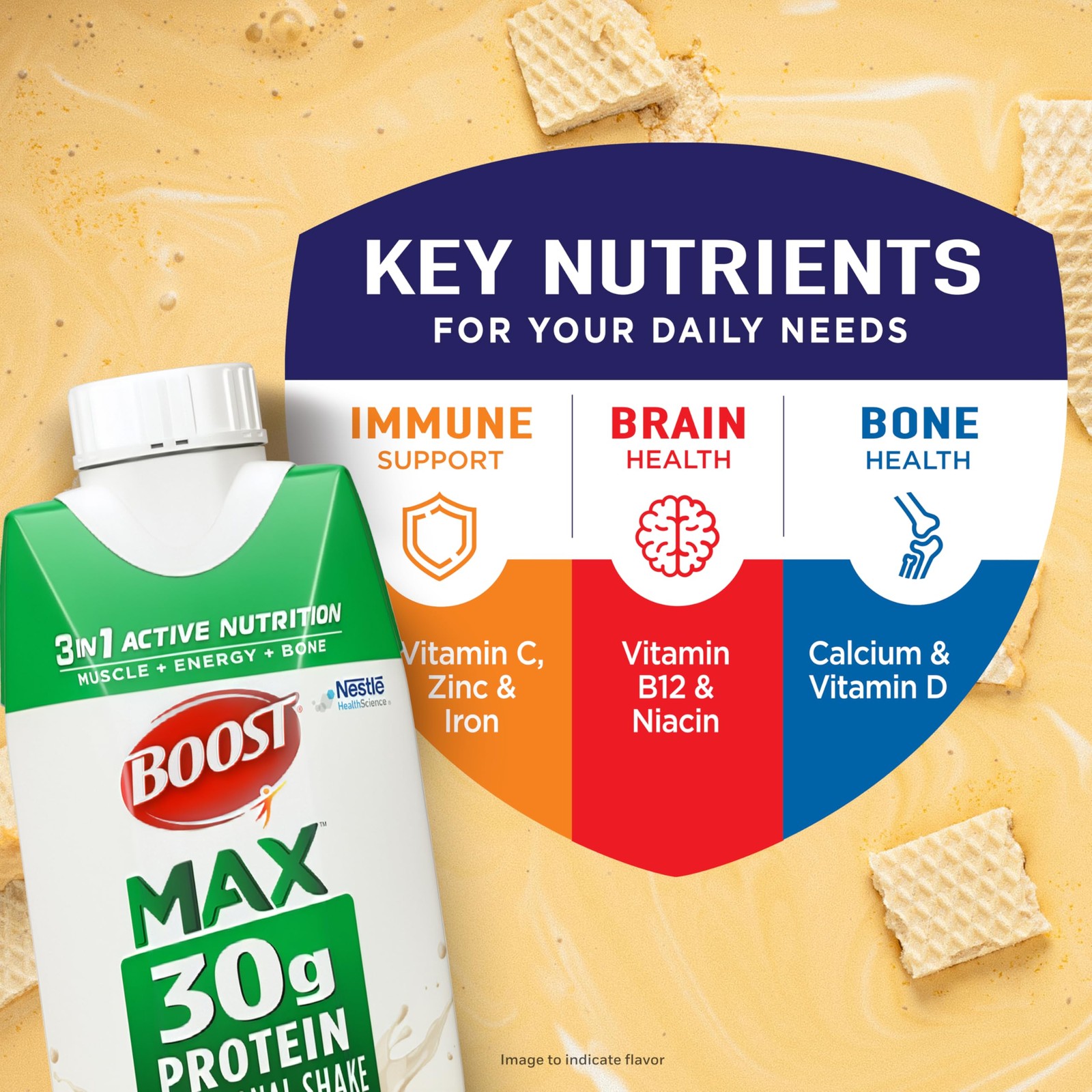 Boost Max Protein Shakes Ready To Drink – 30G High Protein Shake – Vanilla