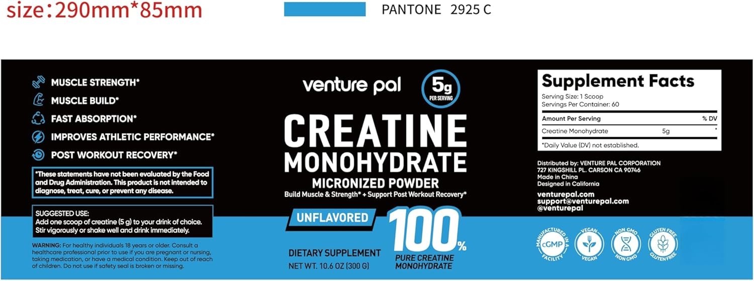Micronized Creatine Monohydrate Powder – Optimize Energy & Recovery 13.4 Ounces