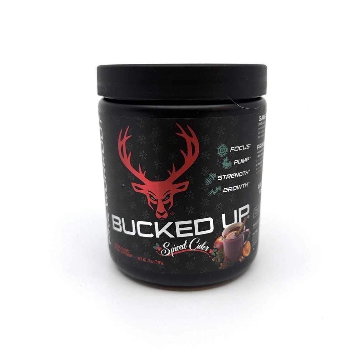 Bucked Up Pre-Workout Powder 200mg Caffeine Blood Raz 25 Servings EXP 04/27