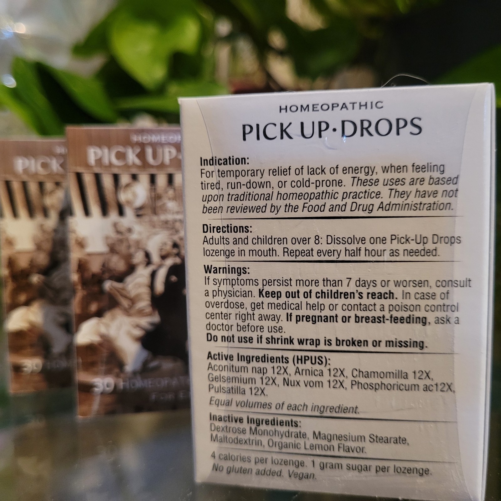 PICK ME UP DROPS on The Go Homeopathic Natural Energy Boosts Lozenges Immune 3pk