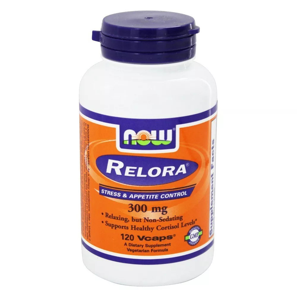 NOW Supplements,Relora 300mg,Magnolia officinalis+Phellodendron,120VegCaps
