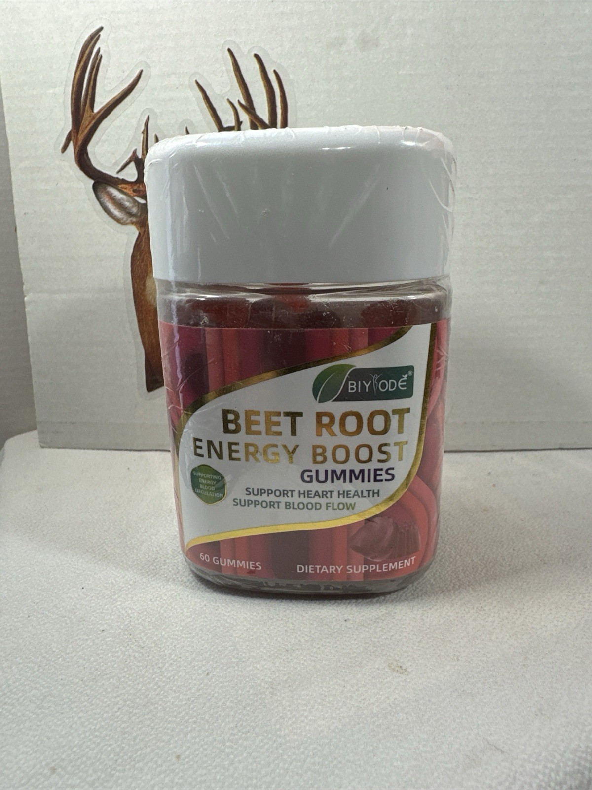 Biyode Beet Root Emery Boost Gummies Supports Heart Health Blood Flow 60 Gummies