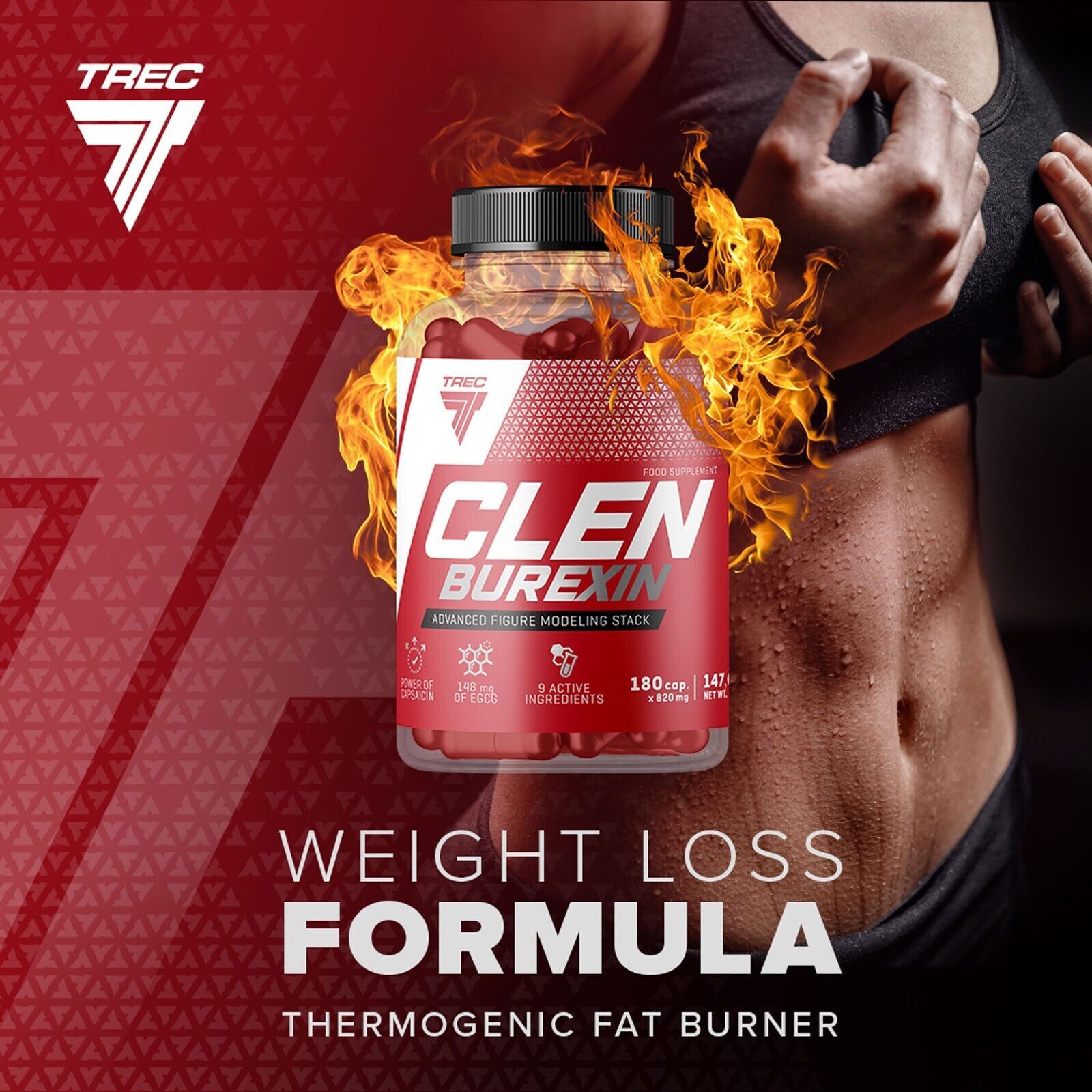 TREC NUTRITION CLENBUREXIN – Legendary Thermogenic Fat Burner – Weight Loss