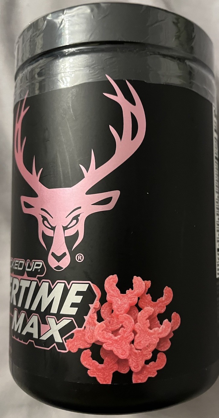 BUCKED UP OVERTIME MAX PRE-WORKOUT STRAWBERRY SUPER SETS 40 SERVINGS -EXP. 08/27
