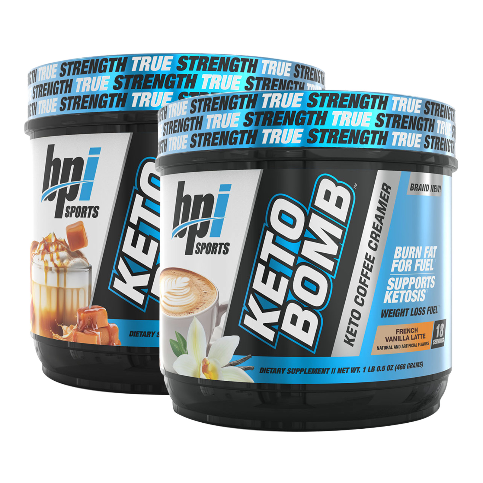 BPI Sports Keto Bomb Weight Loss Ketogenic Coffee Creamer, 18 srv. Choose Flavor