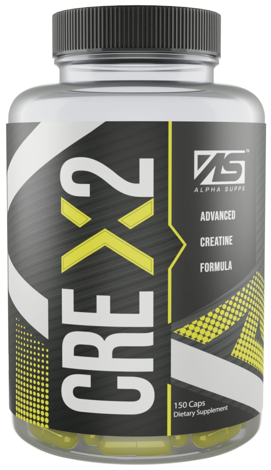 Alpha Supps CRE X2 CREATINE MagnaPower / Creatine Ethyl Ester CEE Blend 150 Caps