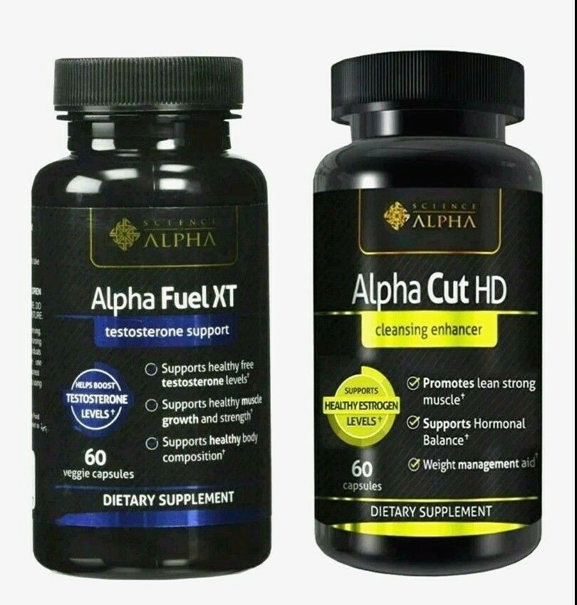 Science Alpha (Fuel XT & Alpha Cut HD Testosterone Support Cleansing Enhancer).