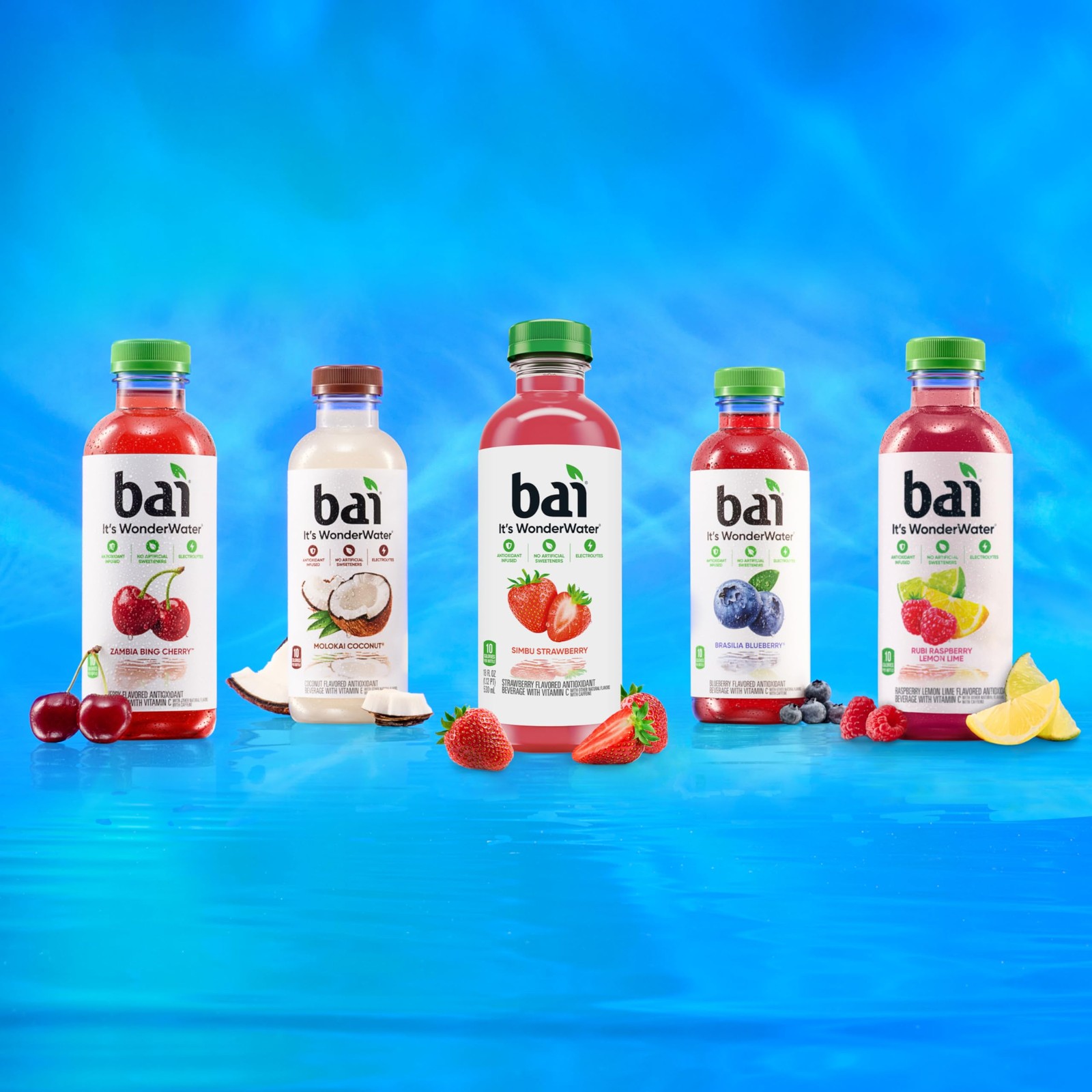 Antioxidant Infused Beverage Strawberry Flavor 18oz Bottle 12 Pack Hydration Dri