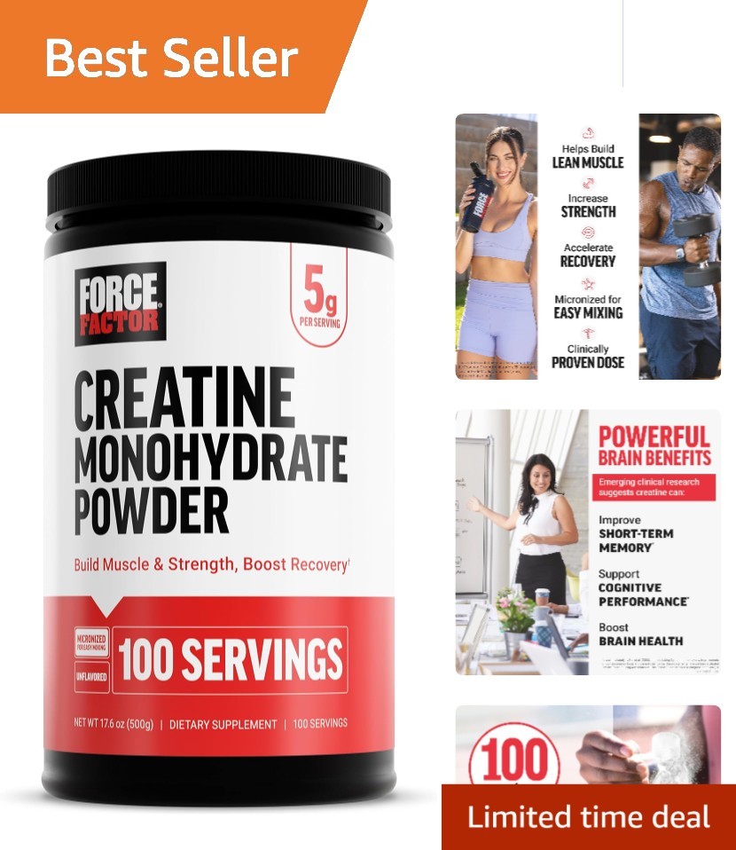 High-Quality 500g Creatine Monohydrate Tub – Boost Strength, Recovery, and Focus
