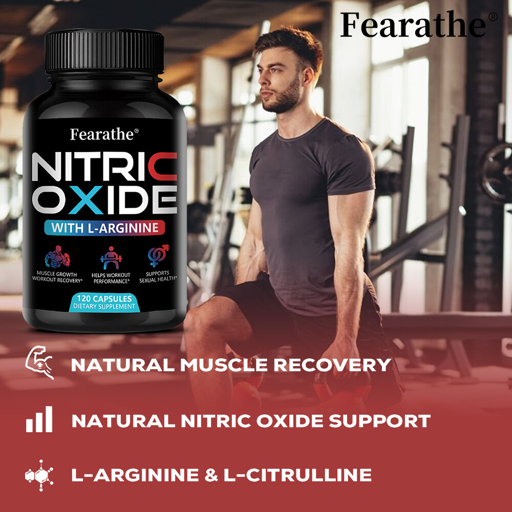 Extra Strength Nitric Oxide Supplement L Arginine 3X Strength Highest Potency
