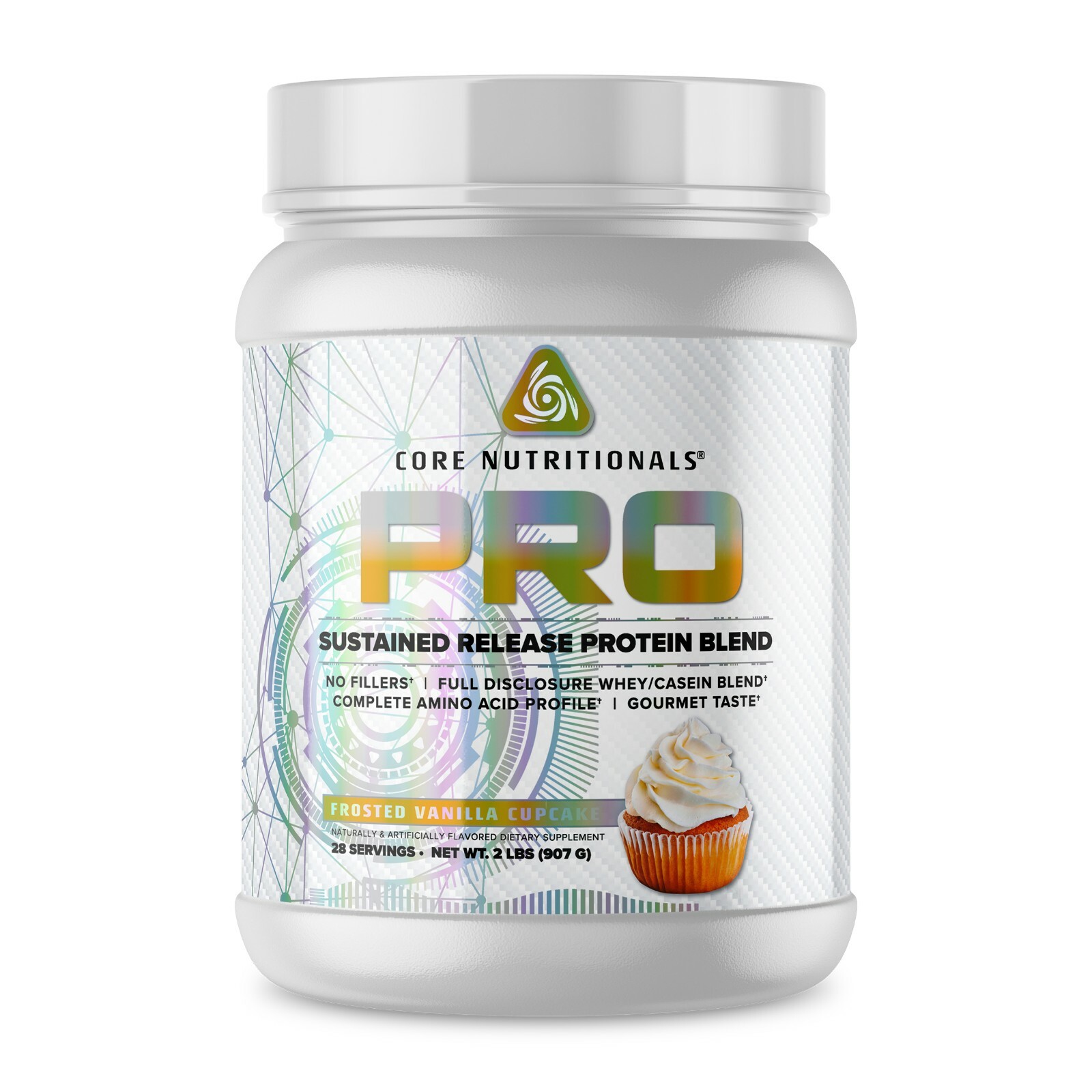 Core Nutritionals PRO Release Protein & Digestive Enzymes – 2LB – Vanilla Cake