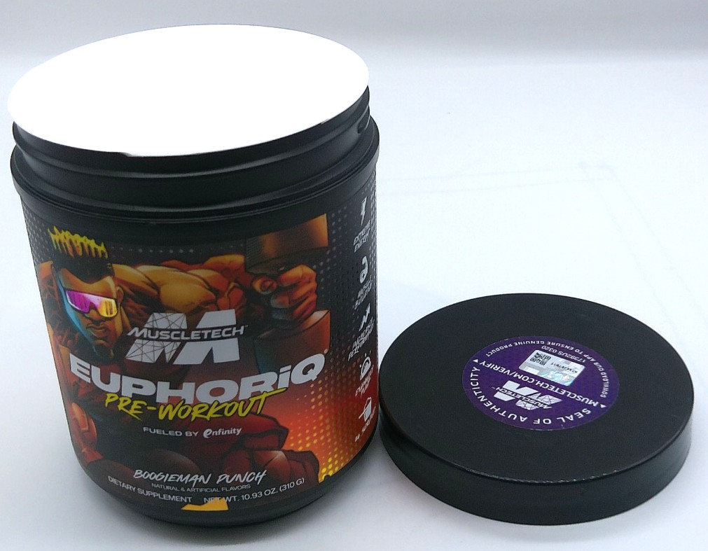 MuscleTech EuphoriQ Pre-Workout BoogieMan Punch, 10.93 Oz., Exp. 10/26