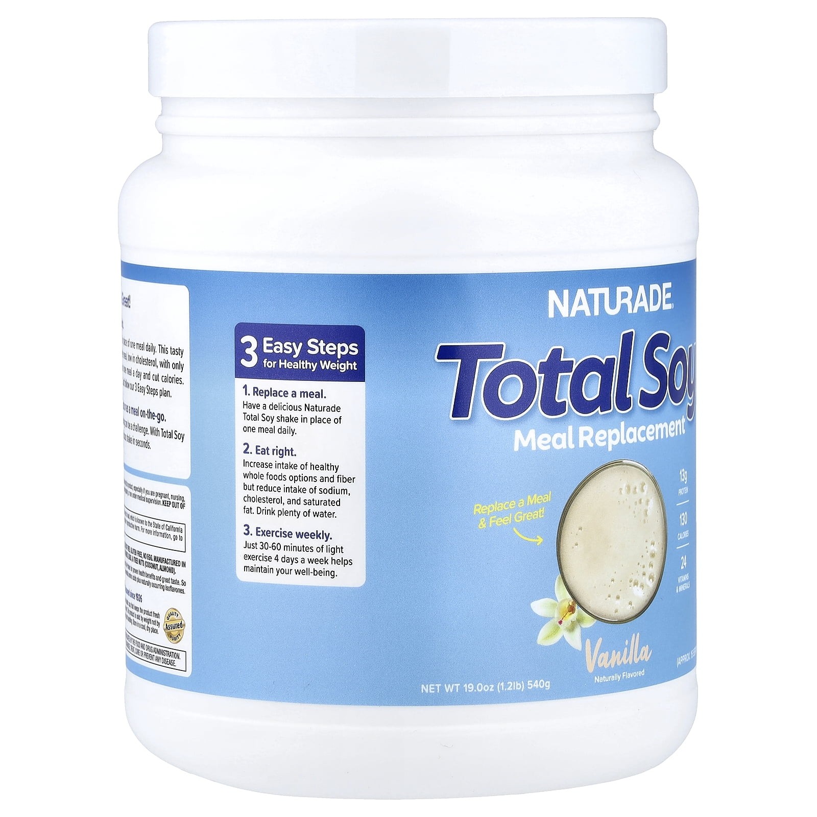 Naturade Total Soy Vanilla Shake, 19.1 Oz.