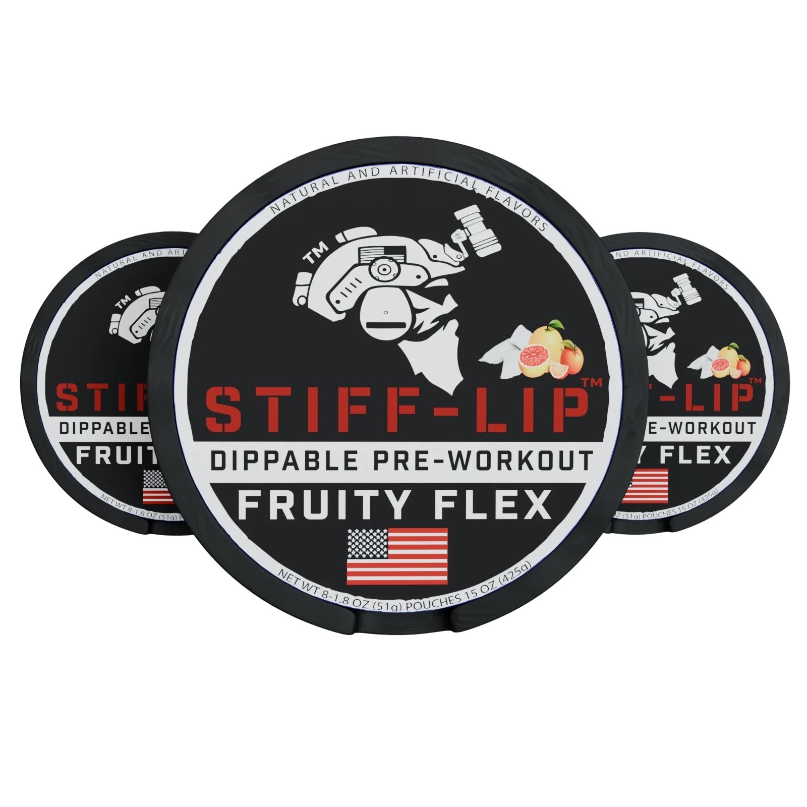 3 PACK STIFF LIP Dippable PRE-WORKOUT High Stim 300mg Caffeine See Description