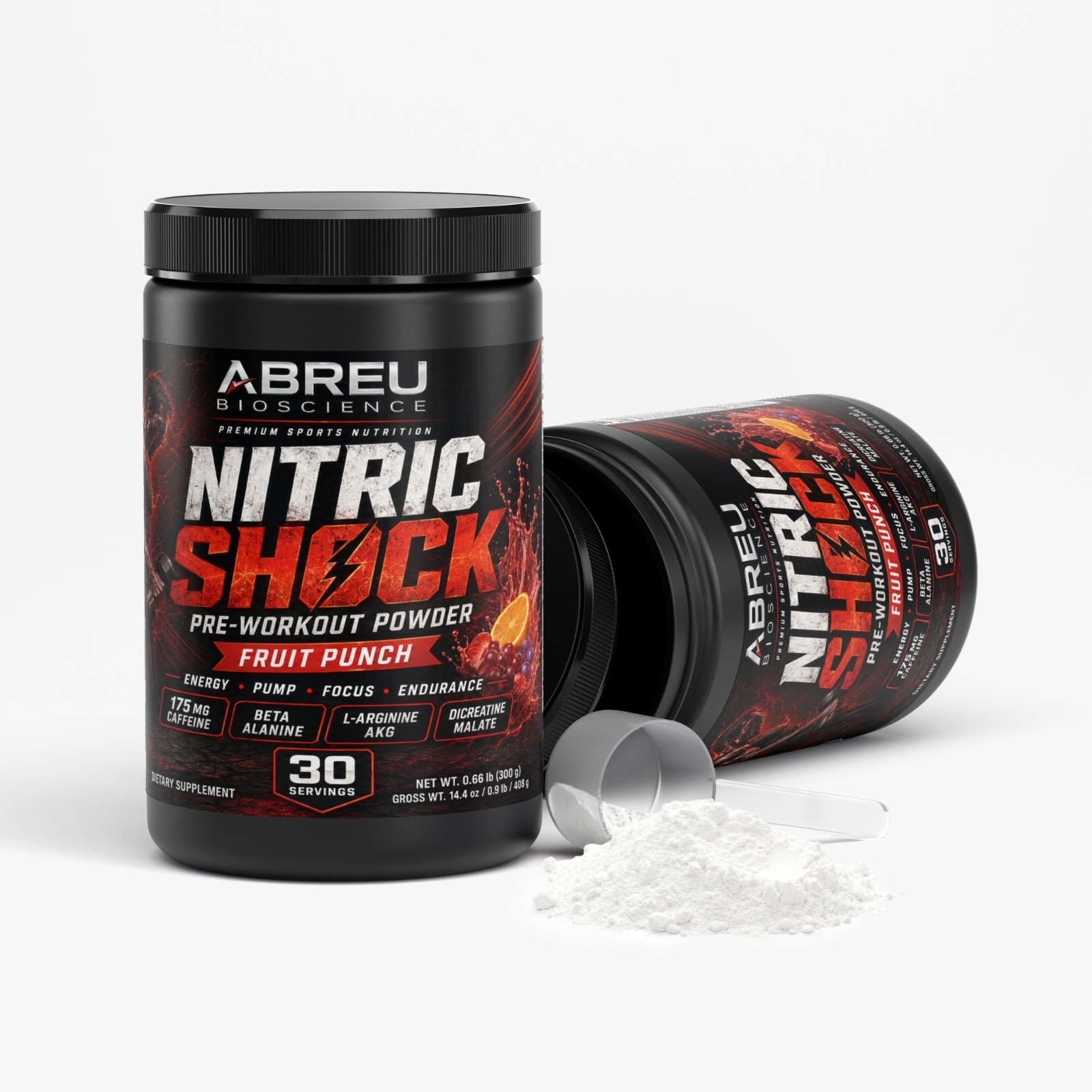Nitric Shock Pre-Workout Powder (Fruit Punch)