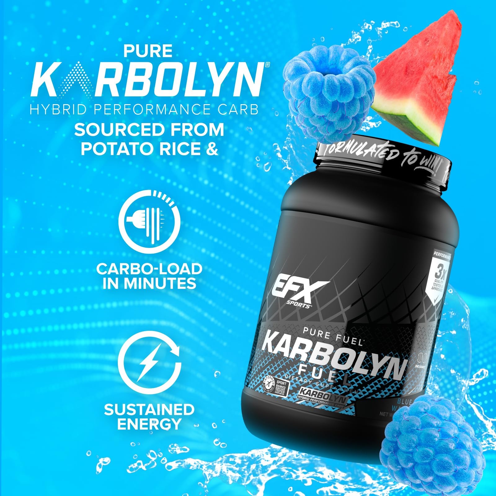 EFX Sports Karbolyn Fuel | Fast-Absorbing Carbohydrate Powder | Carb Load Sus…