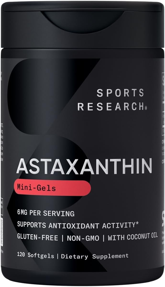 Microalgae Astaxanthin Softgels w/ Organic Virgin Coconut Oil (120pk)