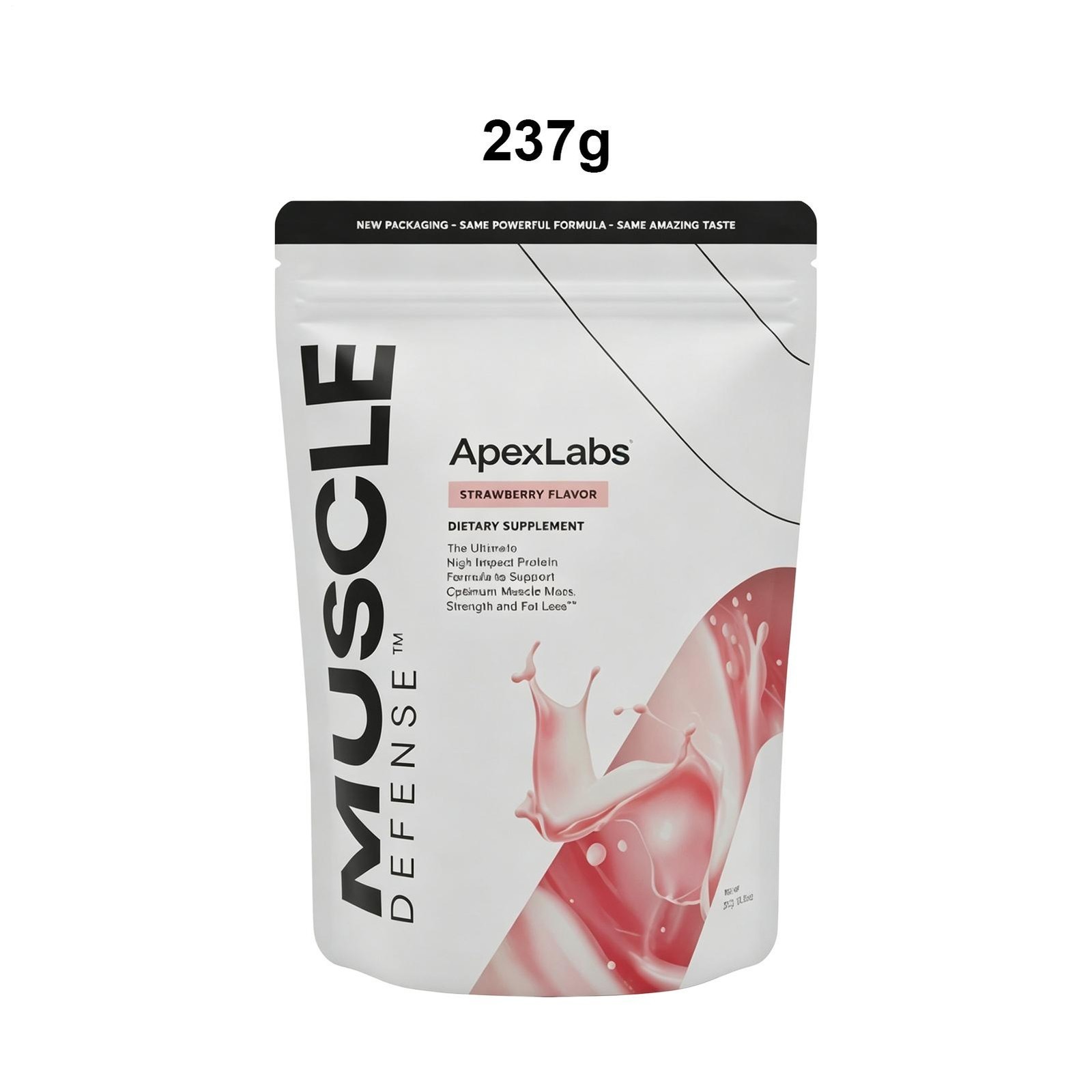 ApexLabs Muscle Defense Strawberry Flavor Dietary Supplement Powder 1-5 pack