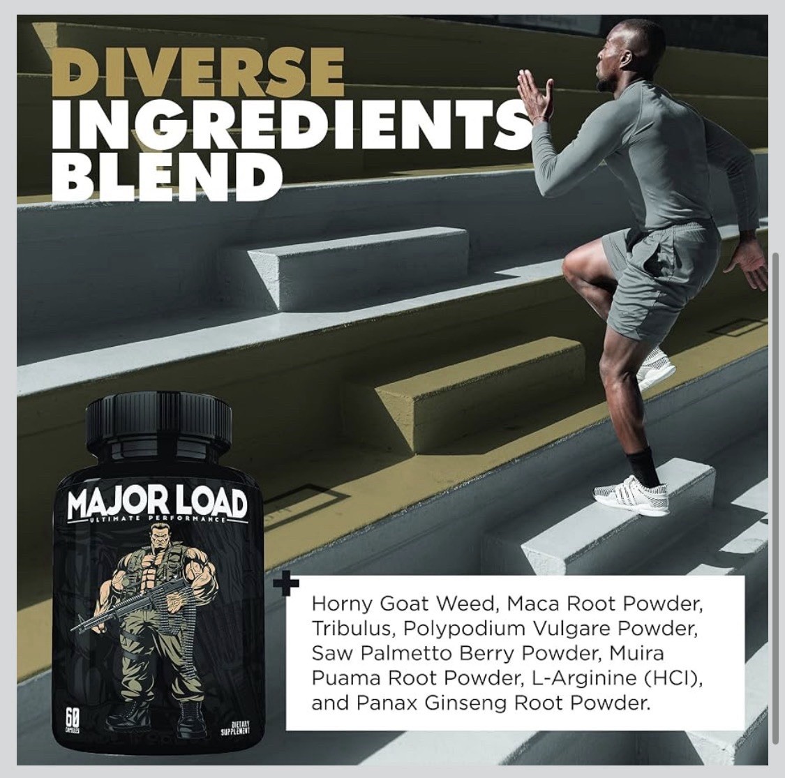 Major Load Testosterone Booster for Men – Testosterone Supplement with Horny …