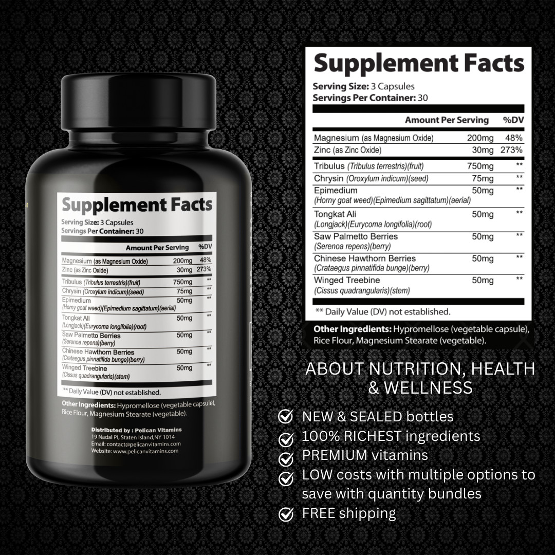 Jato Alpha- Bodybuilding & Men’s Health Support- 12 Bottles- 1080 Capsules
