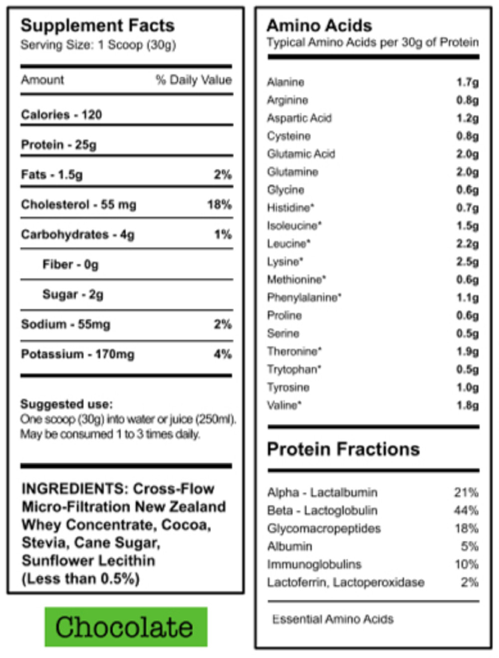 protein whey supplement chocolate all natural organic grass fed 30 servings