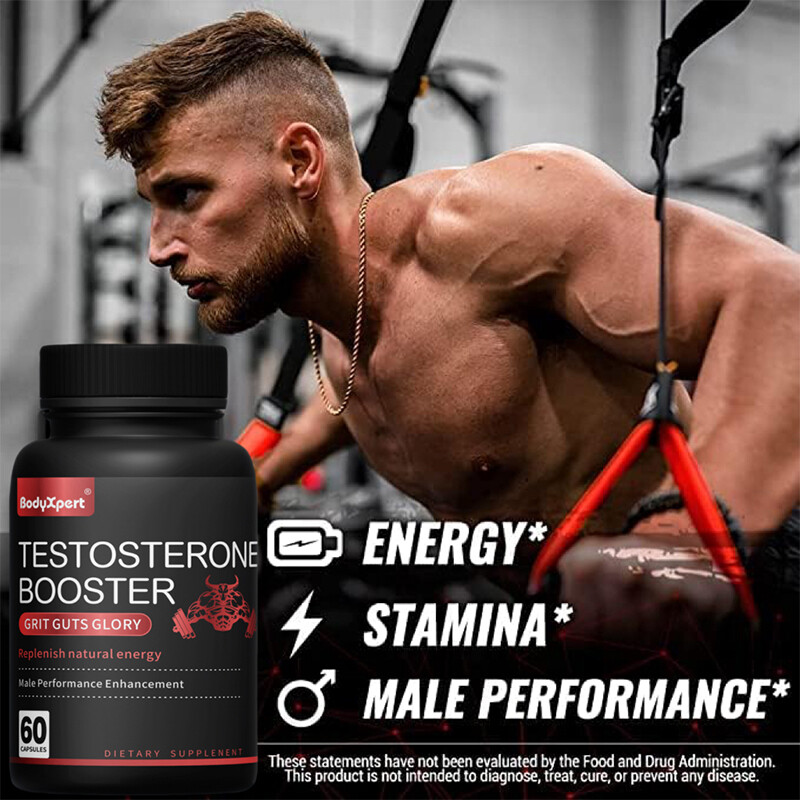 Testosterone Booster for Men, Male Enhancement Pills, Energy Strength Stamina 60