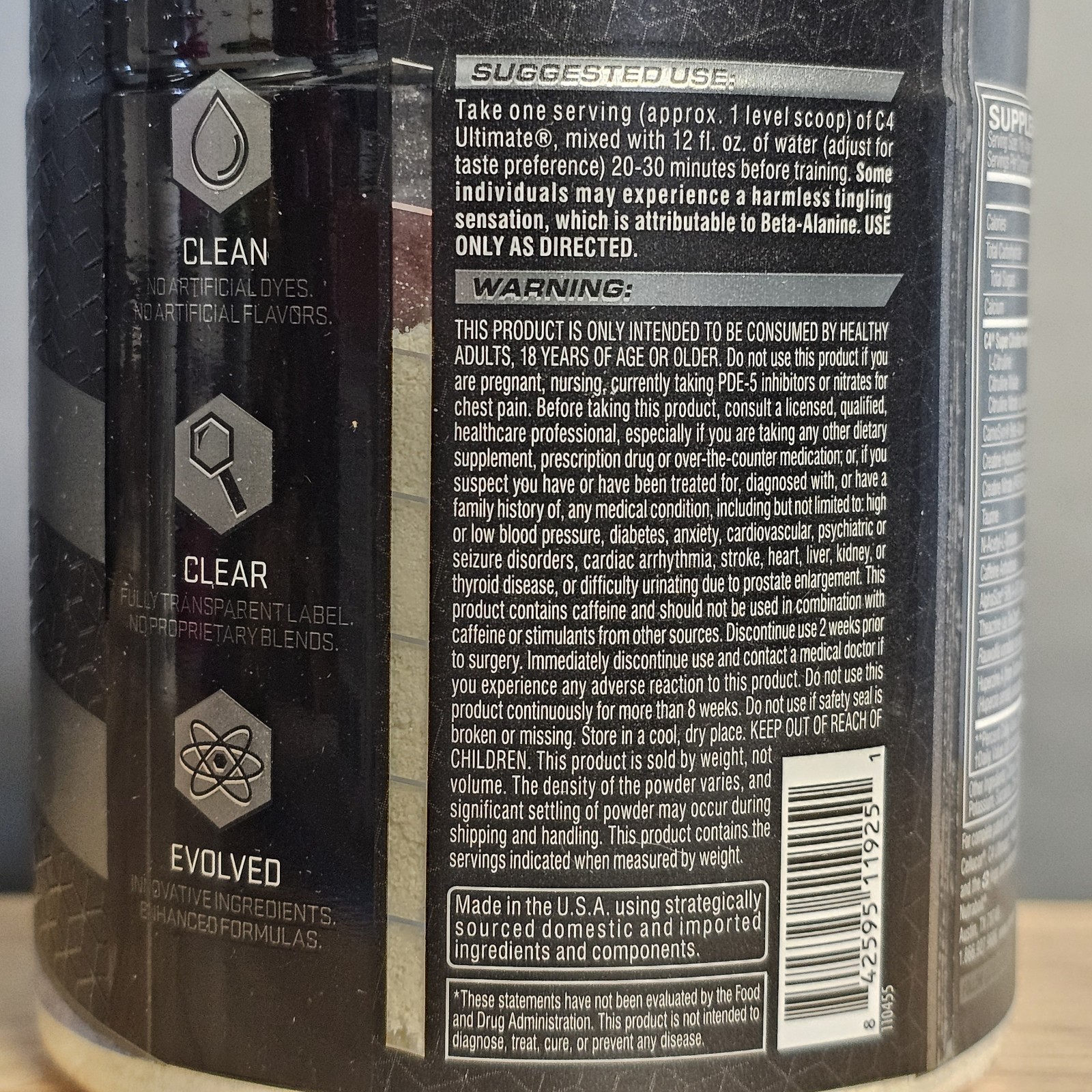 Cellucor C4 – Ultimate Pre-Workout Icy Blue Razz, 6.77oz (12 Servings)