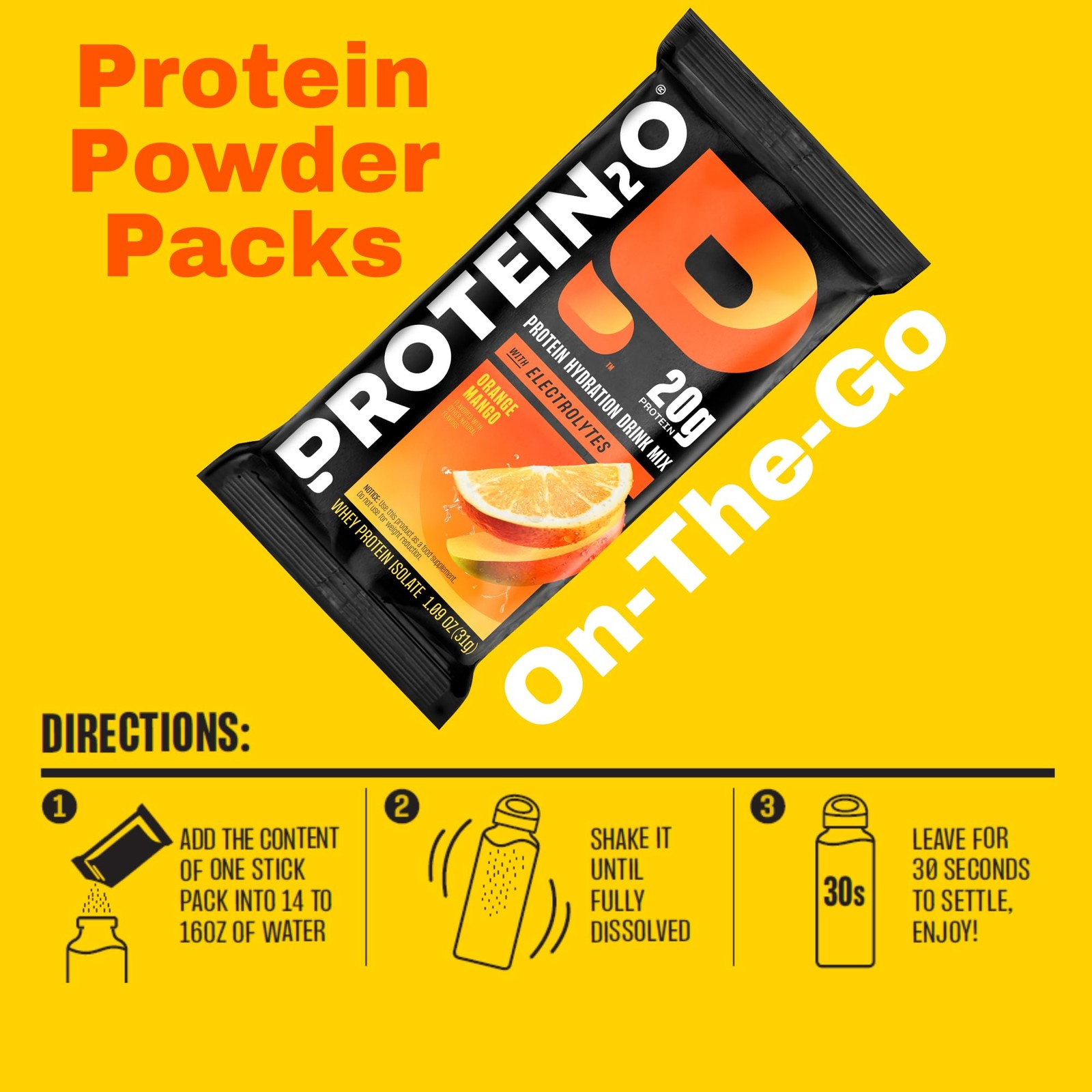 Protein2O 20G Whey Protein Isolate Clear Protein Powder 370Mg Of Electrolytes