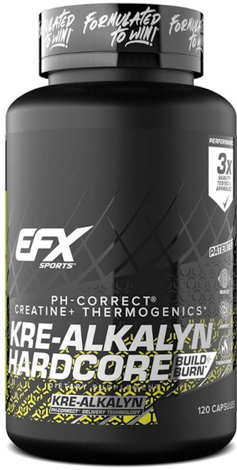 EFX Sports Kre-Alkalyn Hardcore 120 caps.