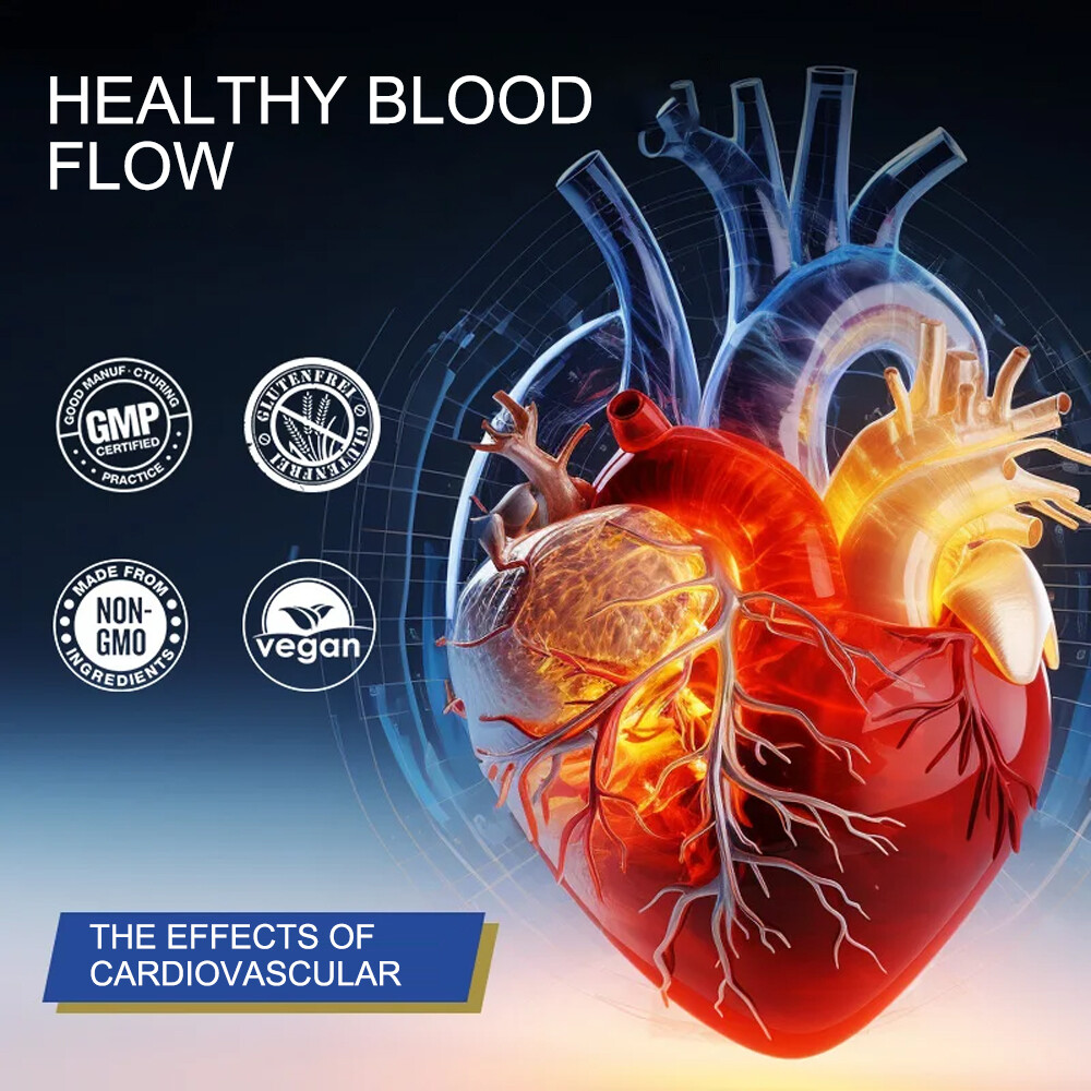 L-Arginine 1800mg Nitric Oxide, French Pine Bark, Supports Muscle Heart Health