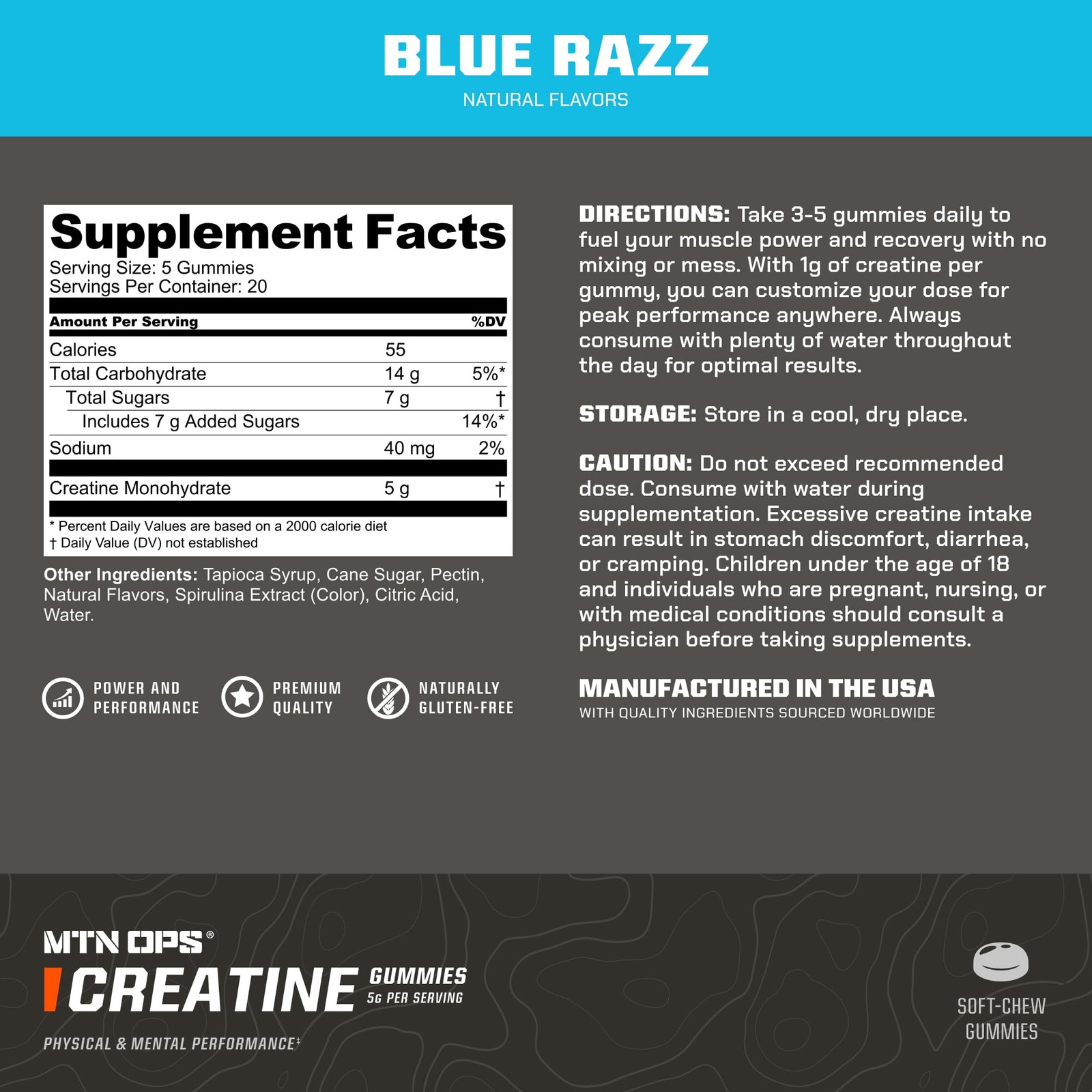 Creatine Gummies with Creatine Monohydrate, 5g Creatine Per Serving, Muscle R…