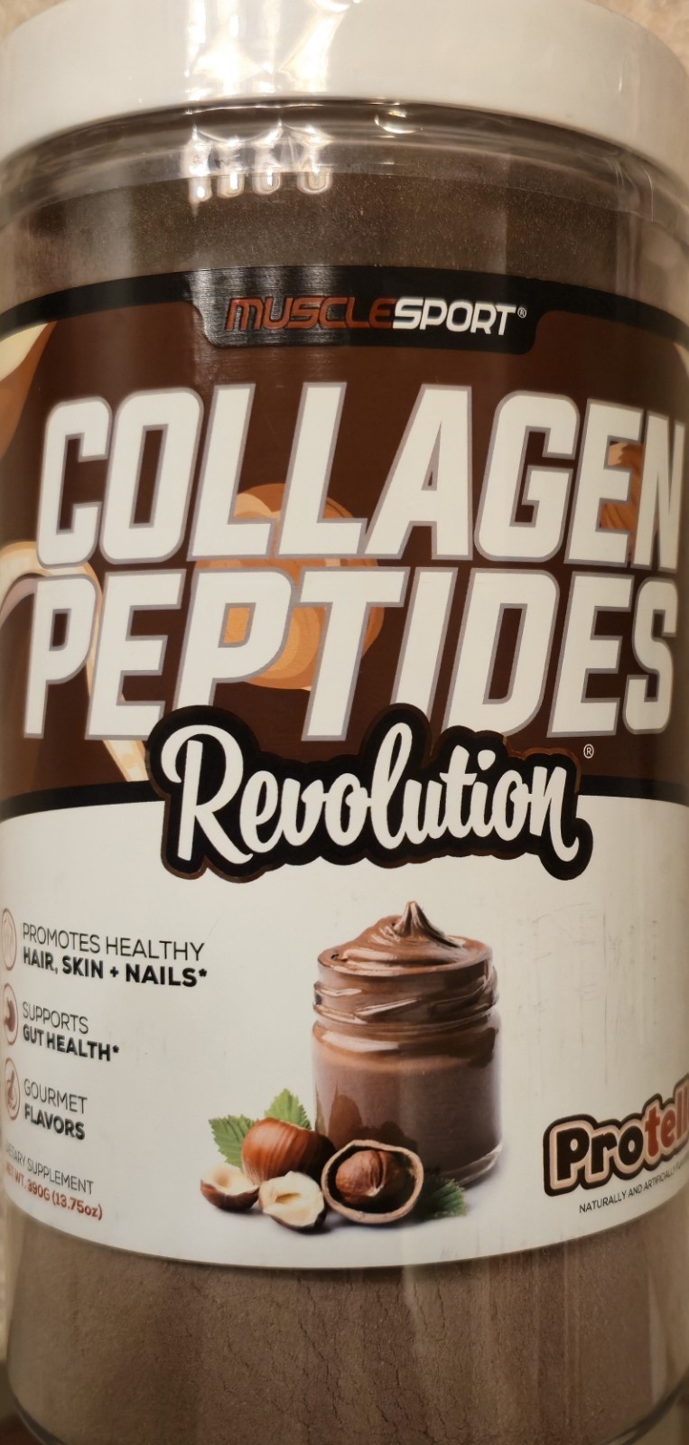 MuscleSport COLLAGEN PEPTIDES Revolution 14 oz (30 Serv) Protella BEST BY 10/26