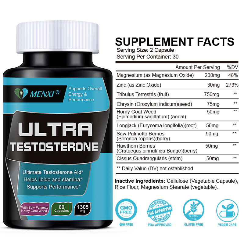 #1 Testosterone Booster, Male Enhancement Muscle Strength & Growth Boost Energy