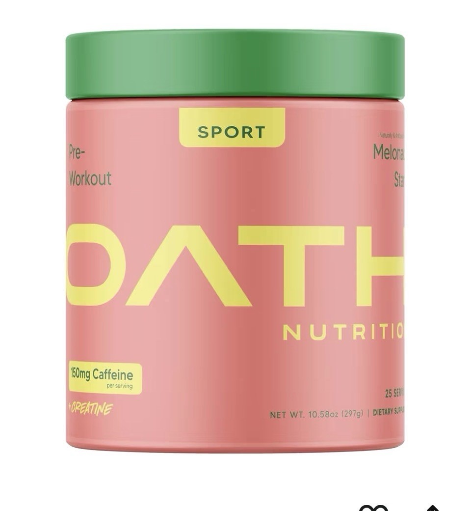 Oath Nutrition Pre-Workout Sport Melonade Stand 25 servings Best by:11/12/26