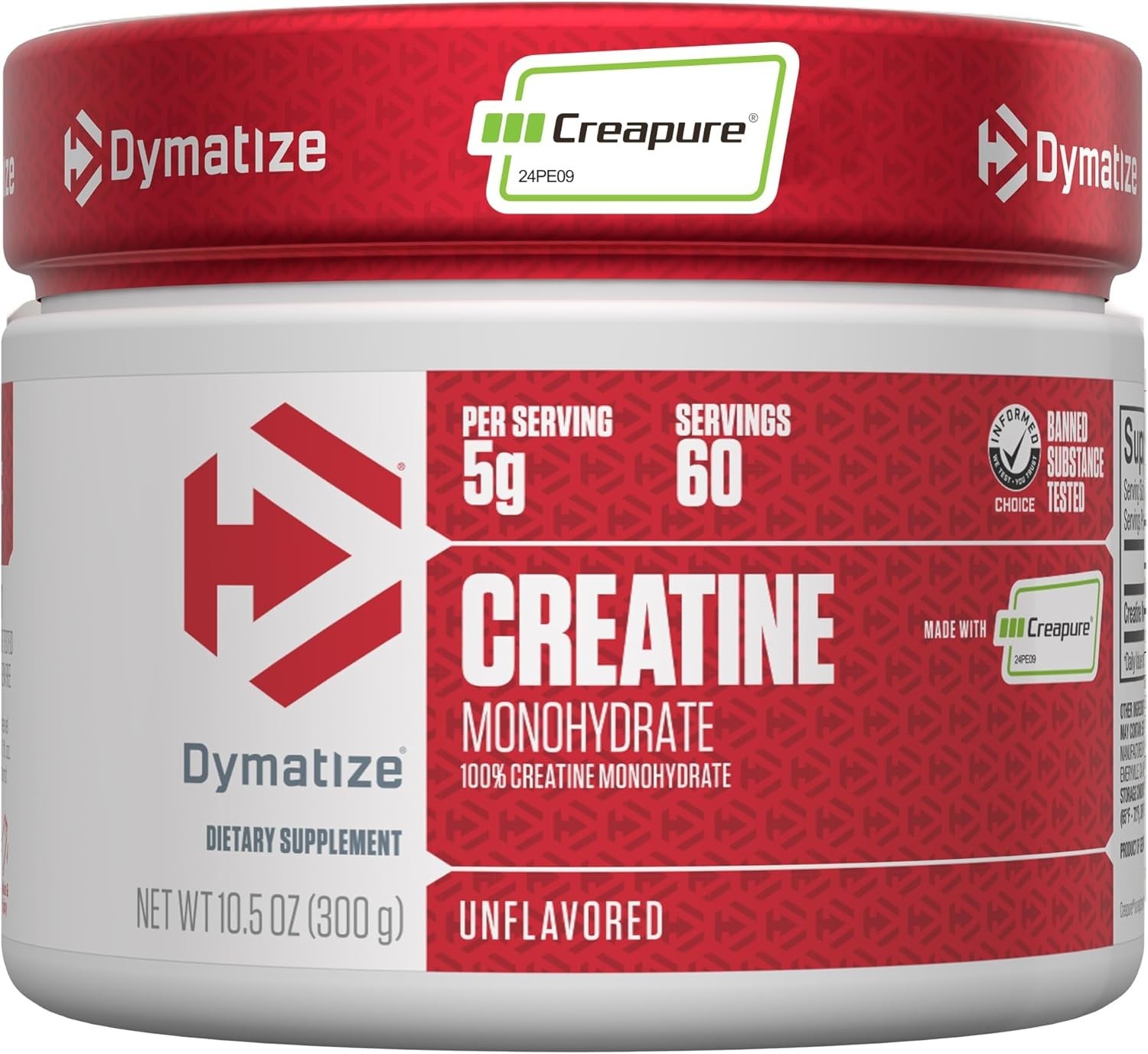 Dymatize 100% Creatine Monohydrate with Creapure, 5g Per Serving, 60 Servings (3