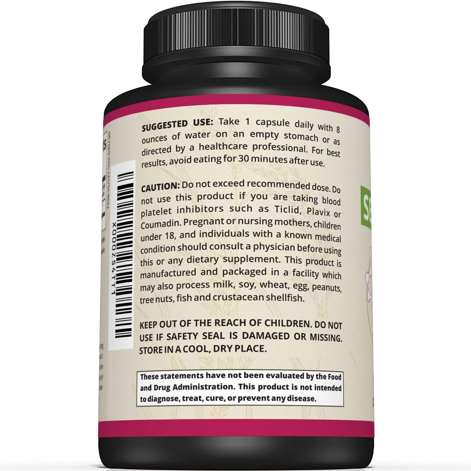 Acid-Resistant Sinus Health Serrapeptase Enzyme Supplement (90 caps)