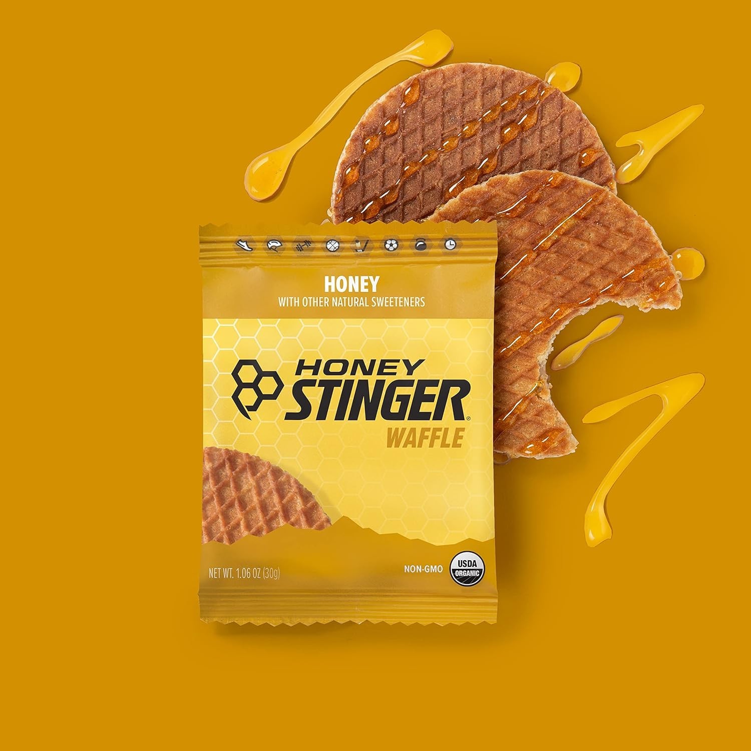 Performance-Enhancing Organic Honey Waffles – 16 Count for Pre/Post Workout Fuel