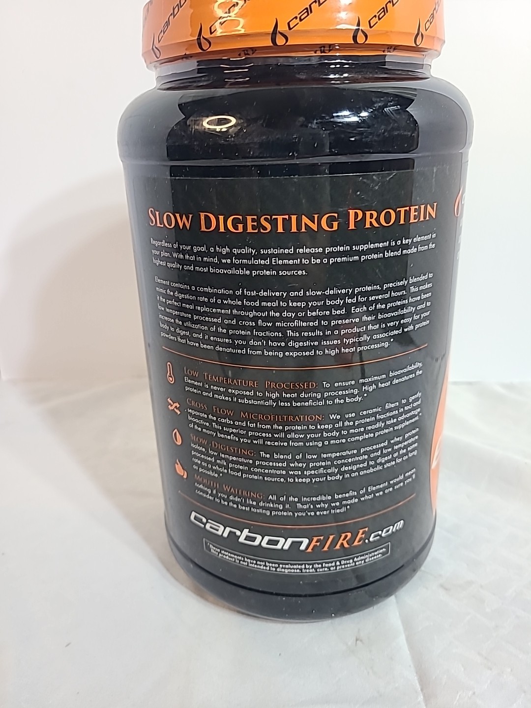 ELEMENT PROTEIN CHOCOLATE LAVA CAKE 2.31 LB Slow Digesting Ex. 7/27