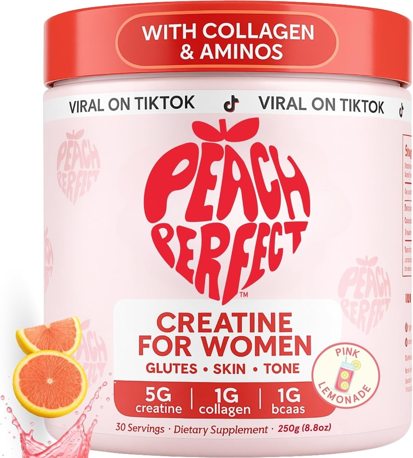 Peach Perfect Creatine Blend for Women – Micronized Creatine Monohydrate with BC