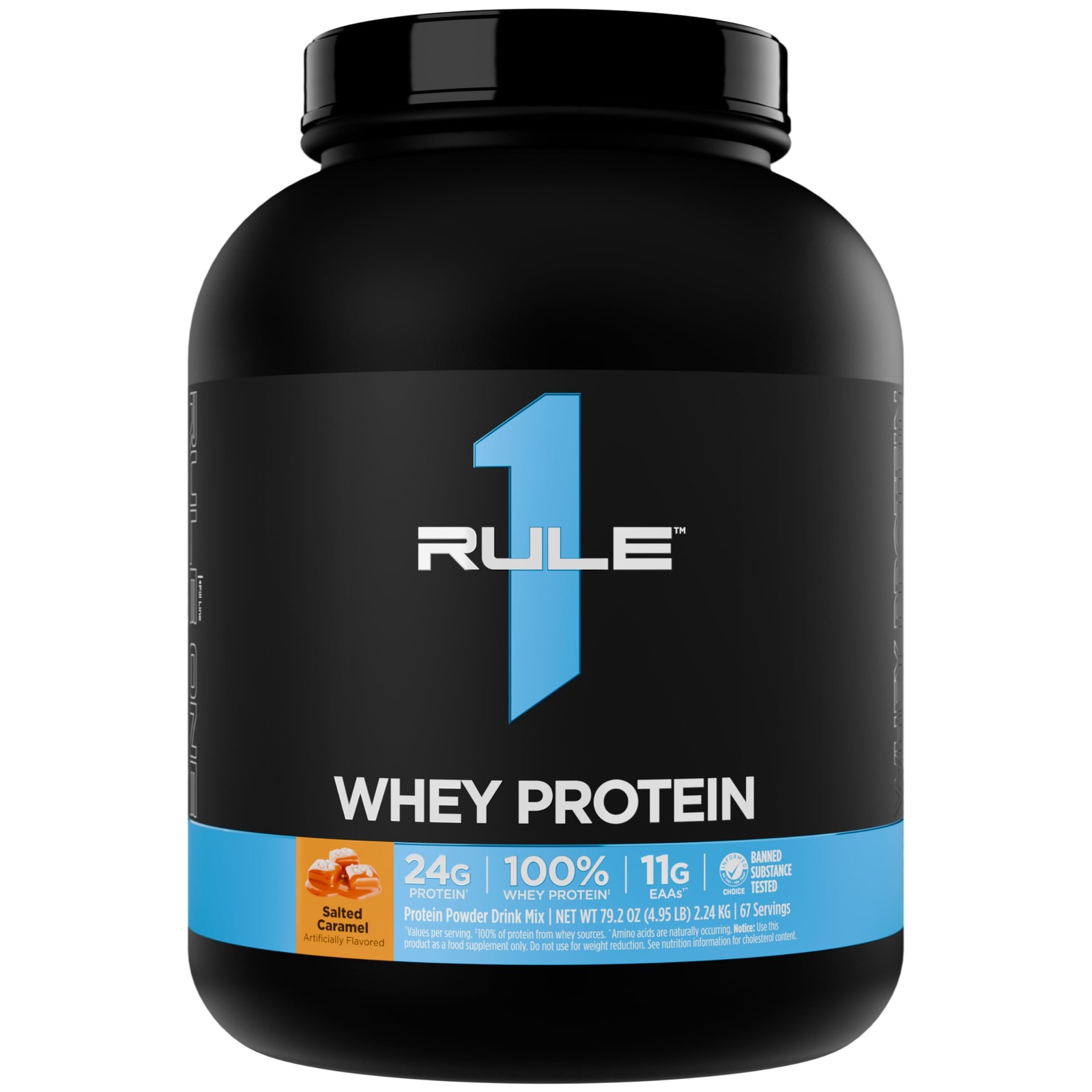 Rule 1 Whey Protein – 24g FastActing Protein from AllWhey Sources with Natura…