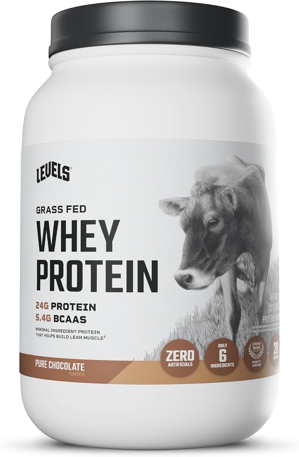Whey Protein Powder 2LB Chocolate BCAA Clean No Sugar Proteina Suplemento
