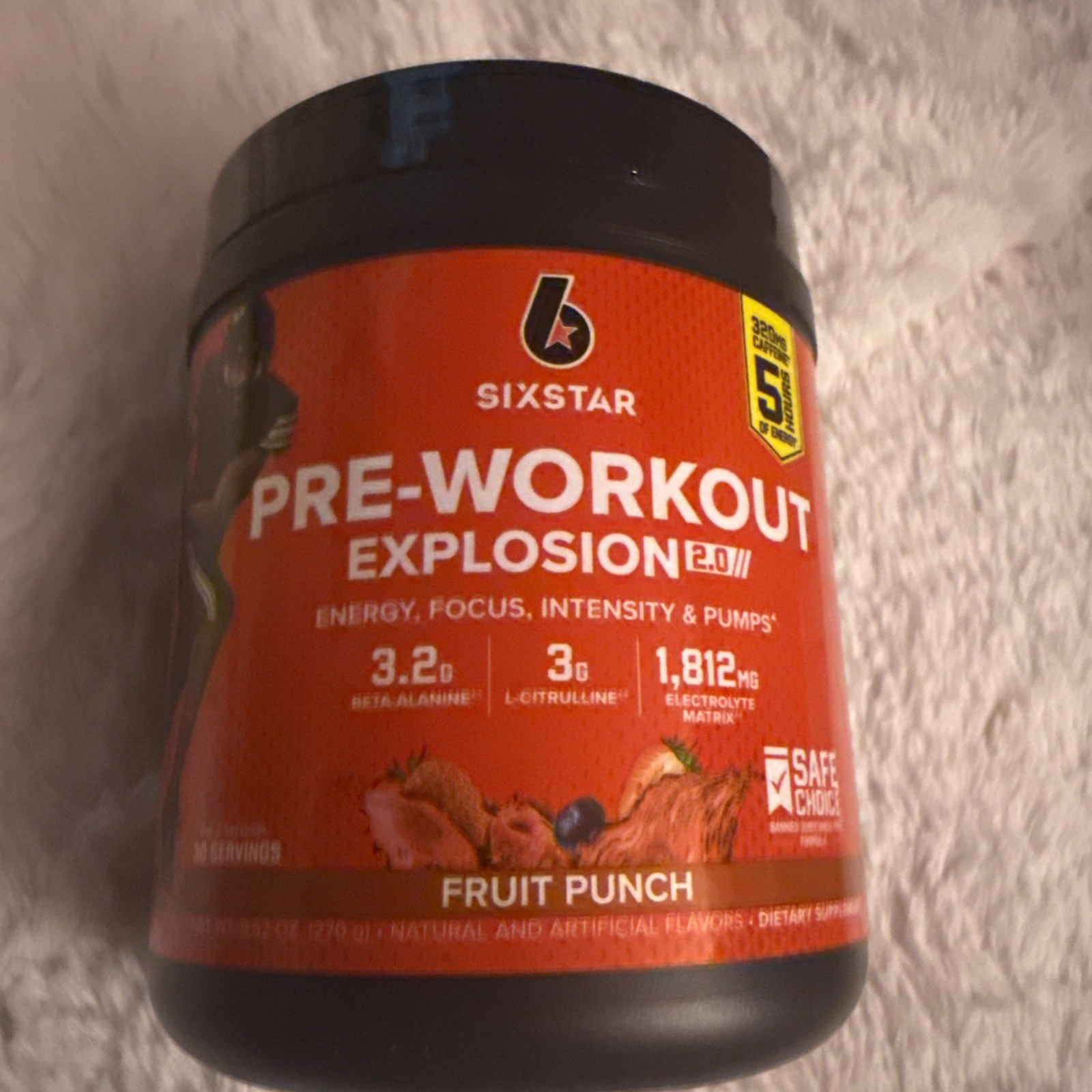 Pre-Workout Explosion 2.0, Fruit Punch, 9.52 oz (270 g) Exp 02/2027