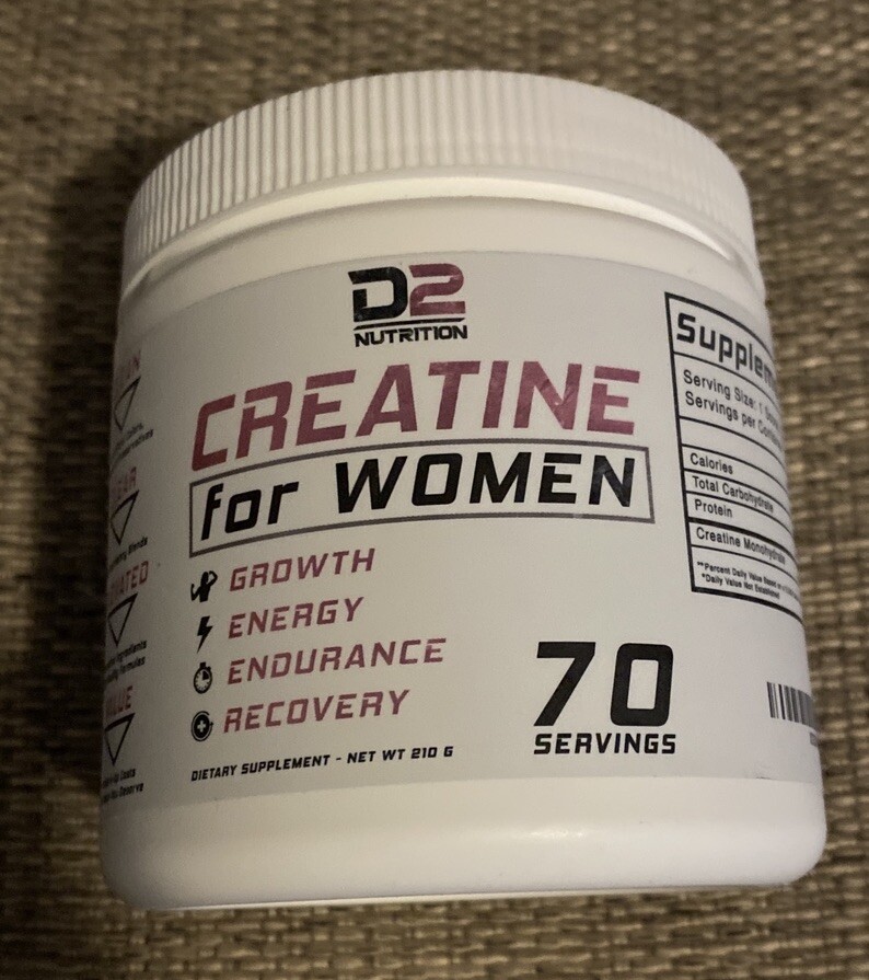 D2 Nutrition Creatine for Women -(70servings)-“Growth/Energy/Endurance/Recovery”