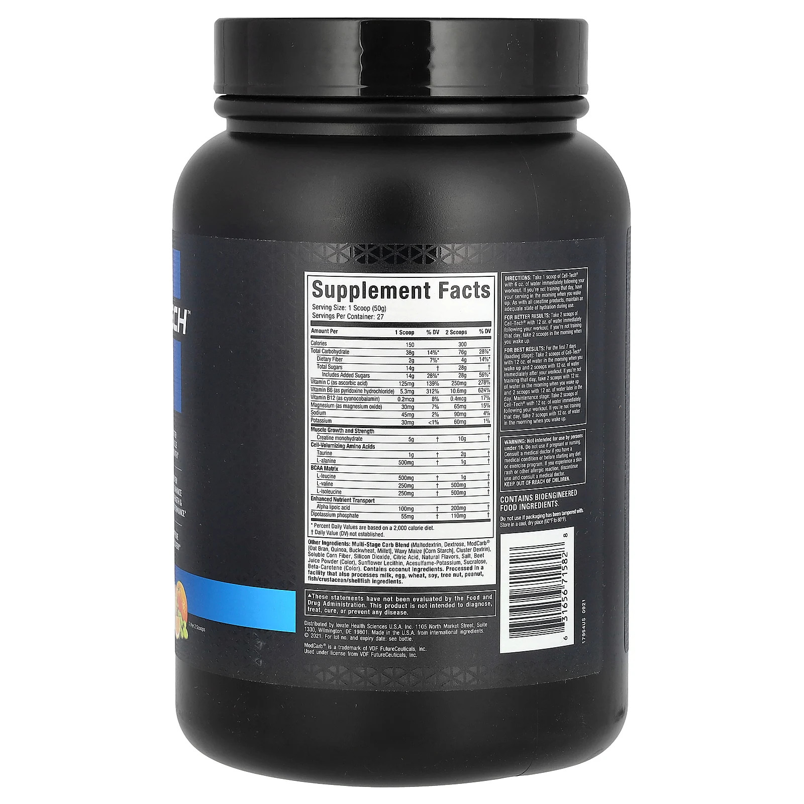 Cell Tech Creatine, Tropical Citrus Punch, 3 lbs (1.36 kg)